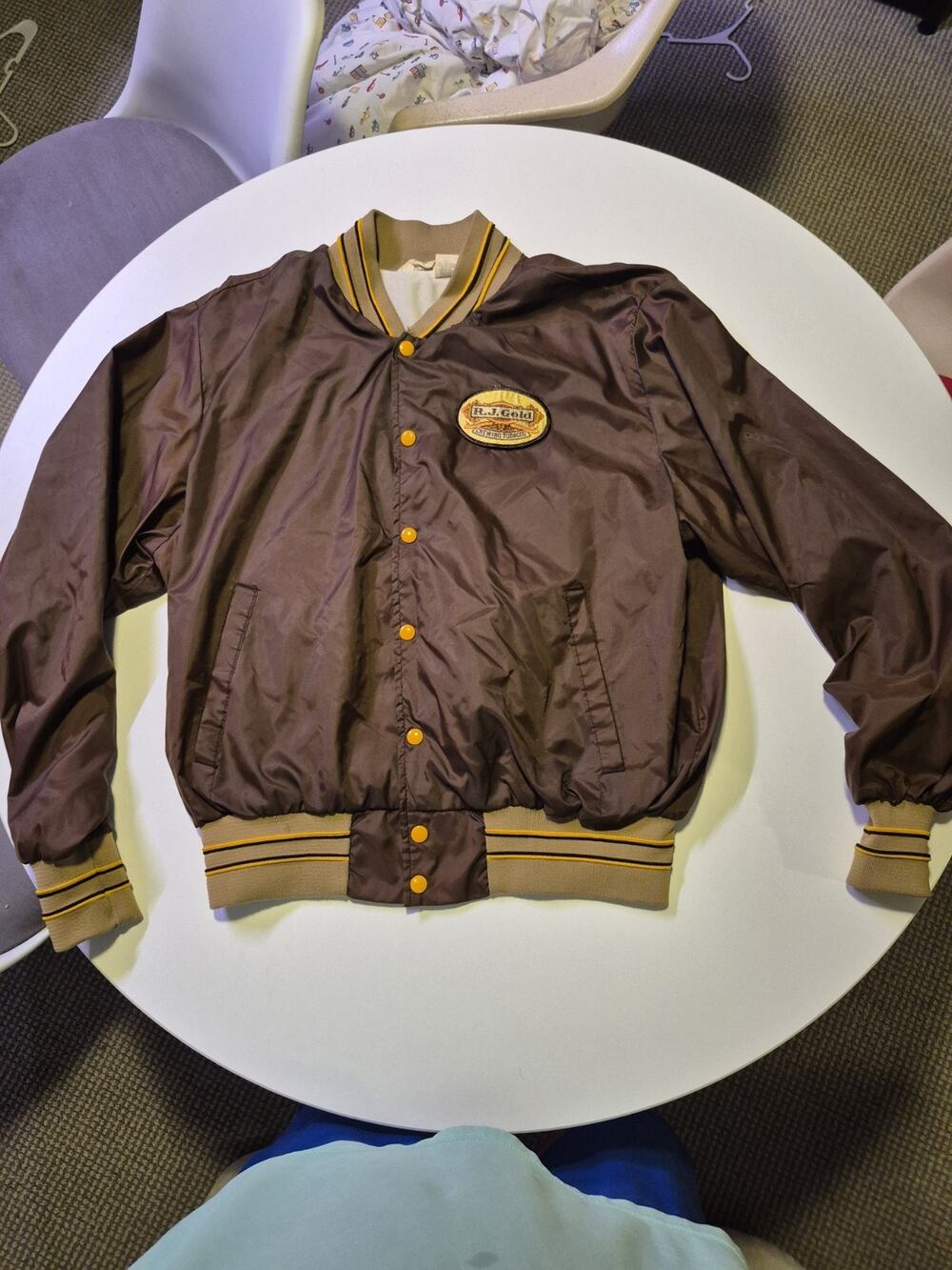 R.J. Gold Chewing Tobacco Men's Varsity Jacket Size XL Made in USA